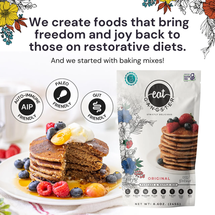EAT G.A.N.G.S.T.E.R // Pancake and Waffle Mix, 8.6 oz