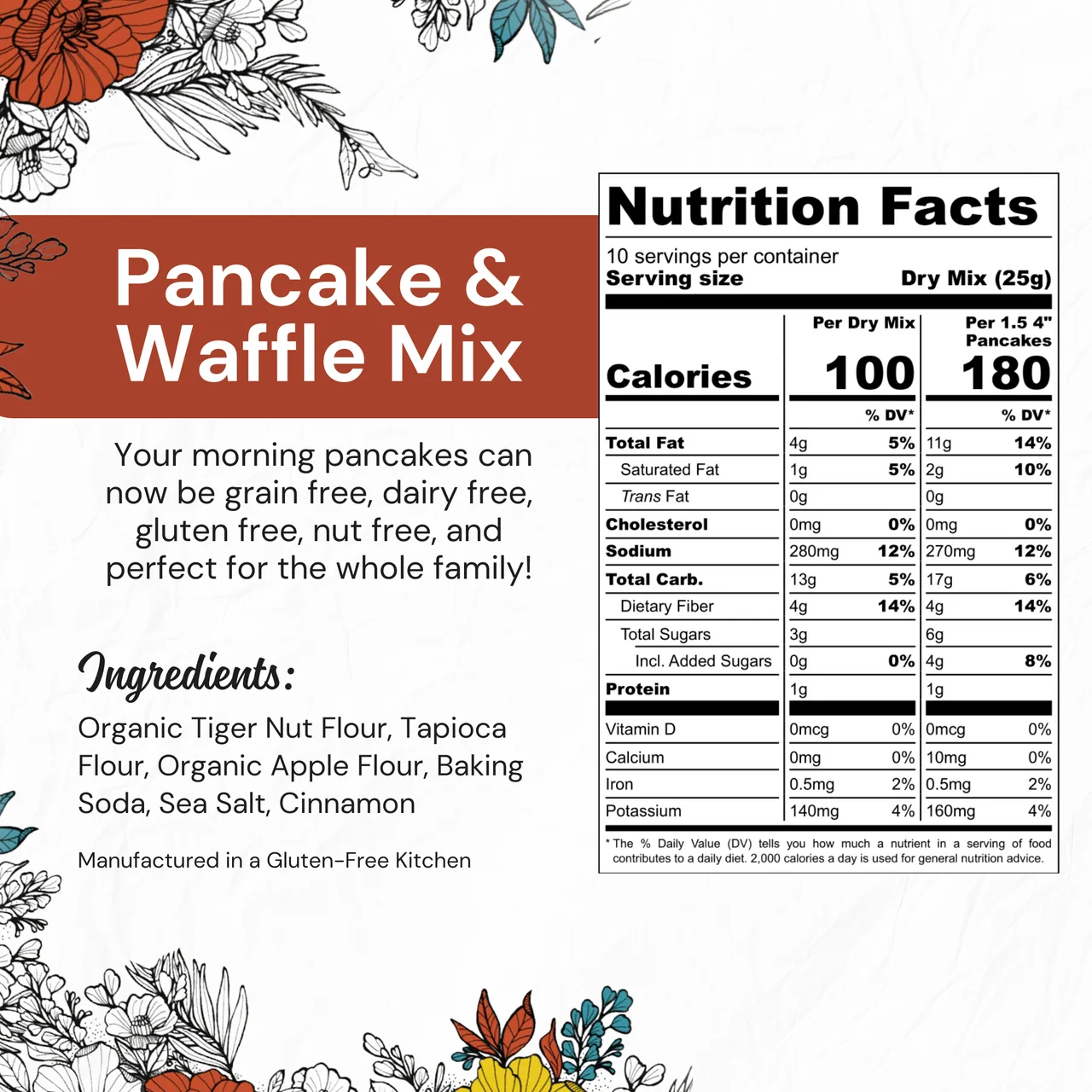 EAT G.A.N.G.S.T.E.R // Pancake and Waffle Mix, 8.6 oz