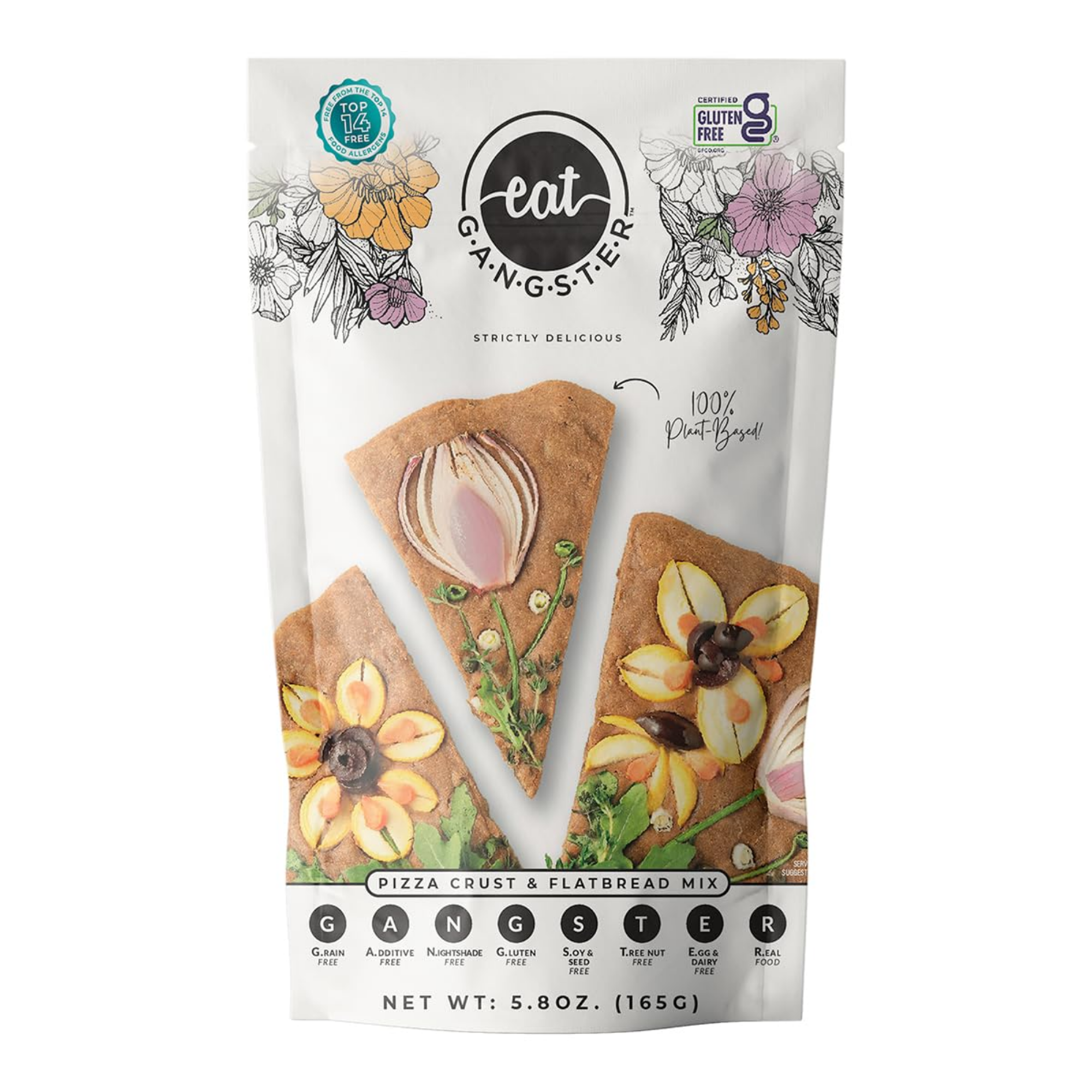 EAT G.A.N.G.S.T.E.R // Pizza Crust & Flatbread Mix, 5.7 oz