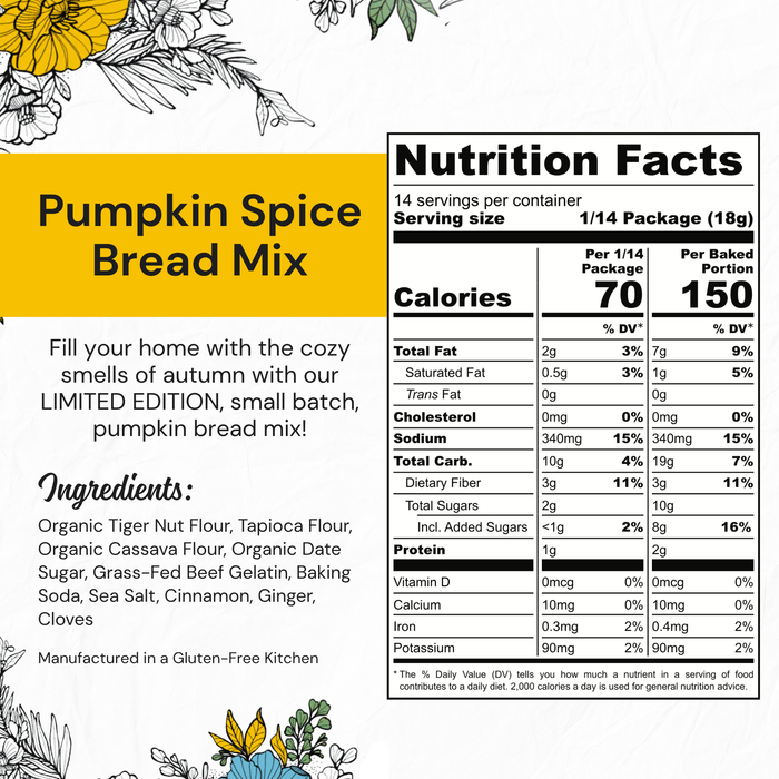 EAT G.A.N.G.S.T.E.R // Pumpkin Spice Bread Mix, 11 oz