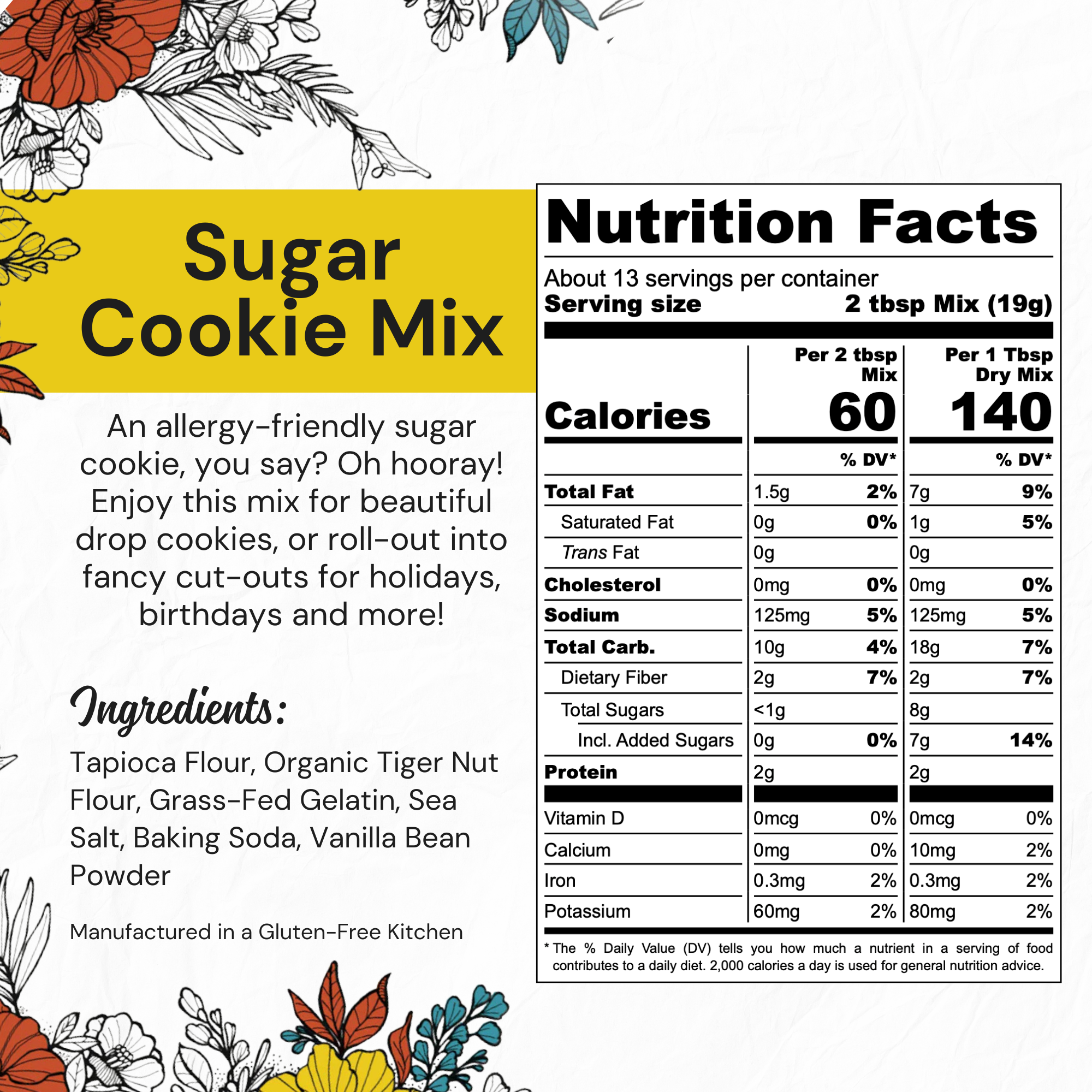 EAT G.A.N.G.S.T.E.R // Sugar Cookie Mix, 8.2 oz