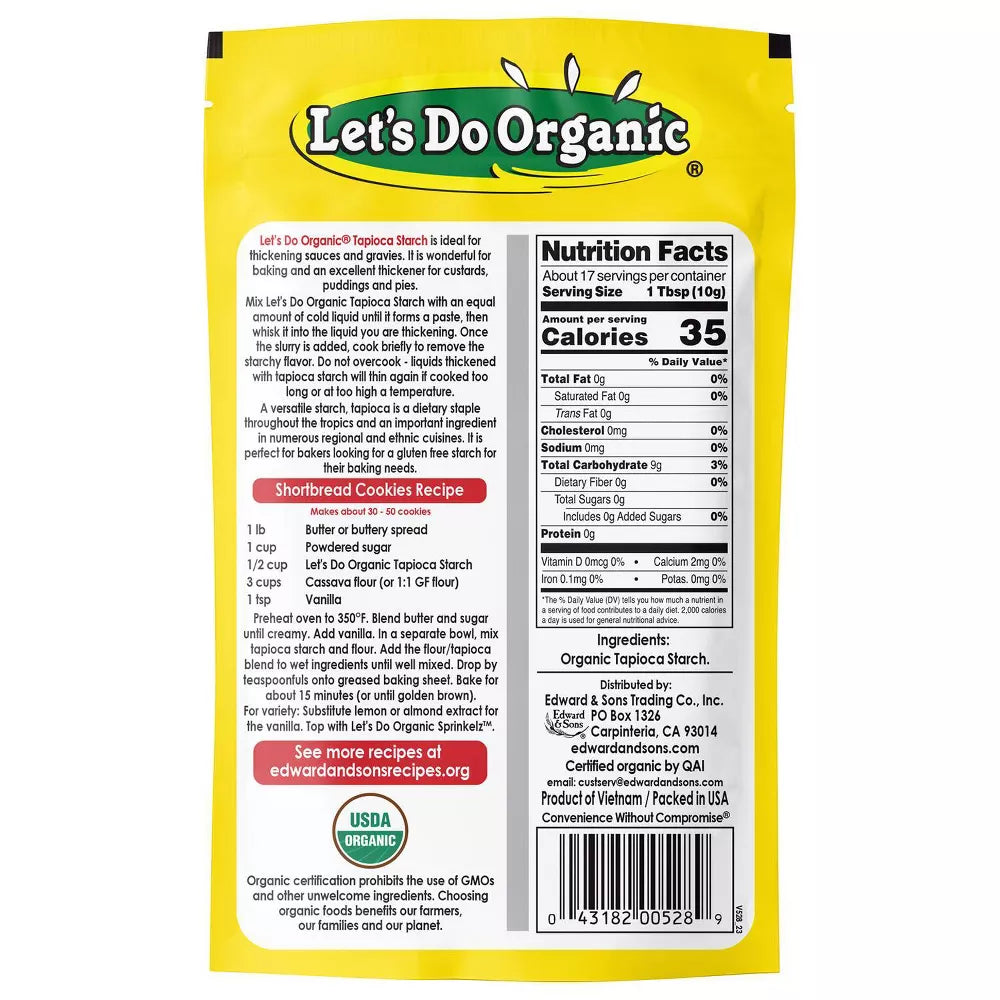 Let's Do Organic Tapioca Starch, 6 oz