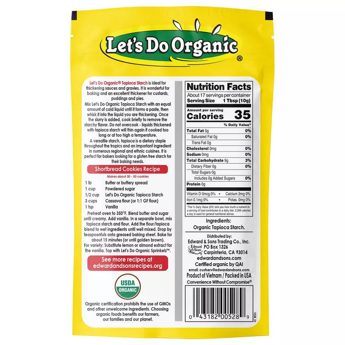 Let's Do Organic Tapioca Starch, 6 oz