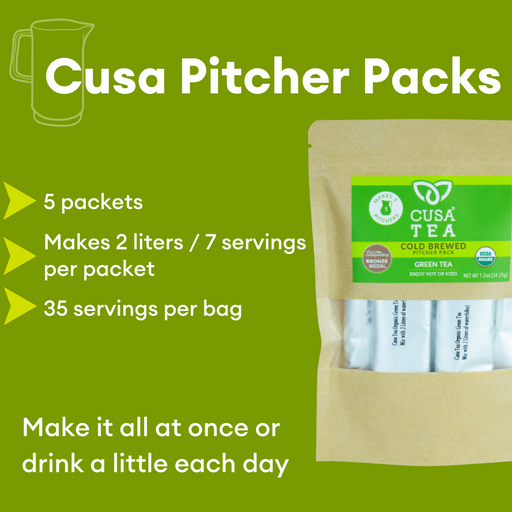 Cusa Tea & Coffee // Organic Green Tea Pitcher Pack