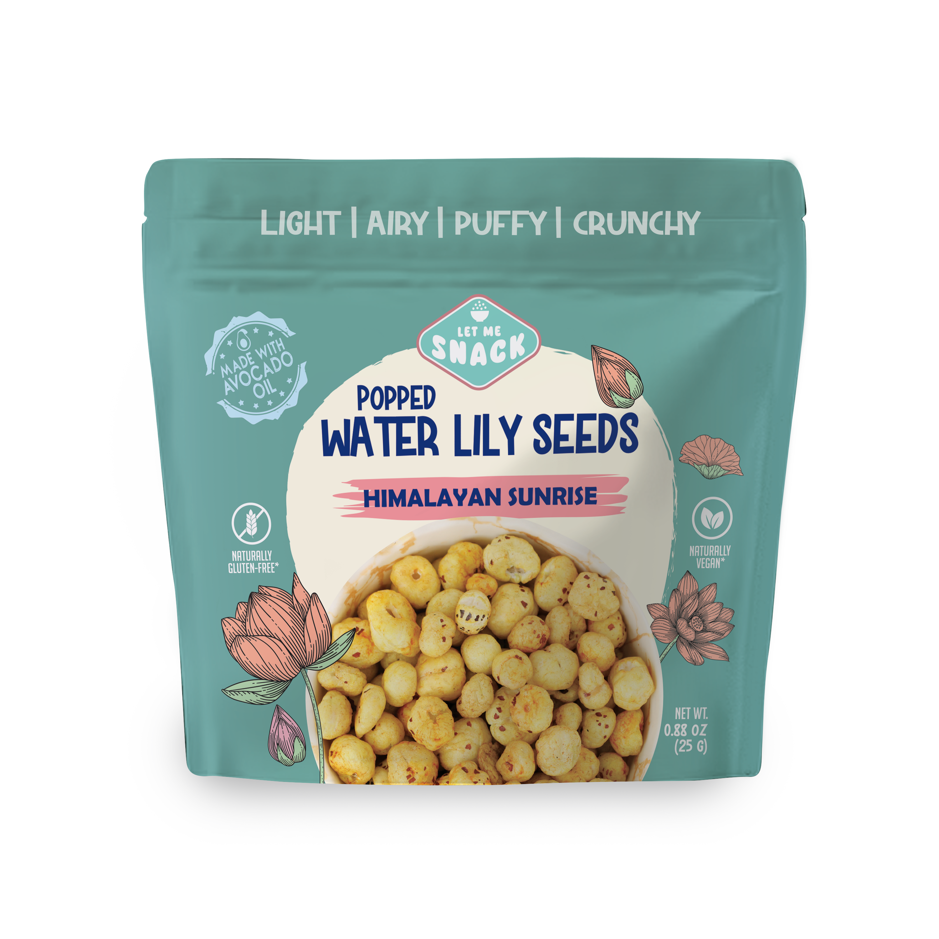 Let Me Snack // Popped Water Lilly Seeds - Himalayan Sunrise