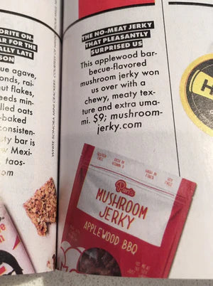 Pan's Mushroom Jerky // Applewood BBQ Mushroom Jerky, 1 oz