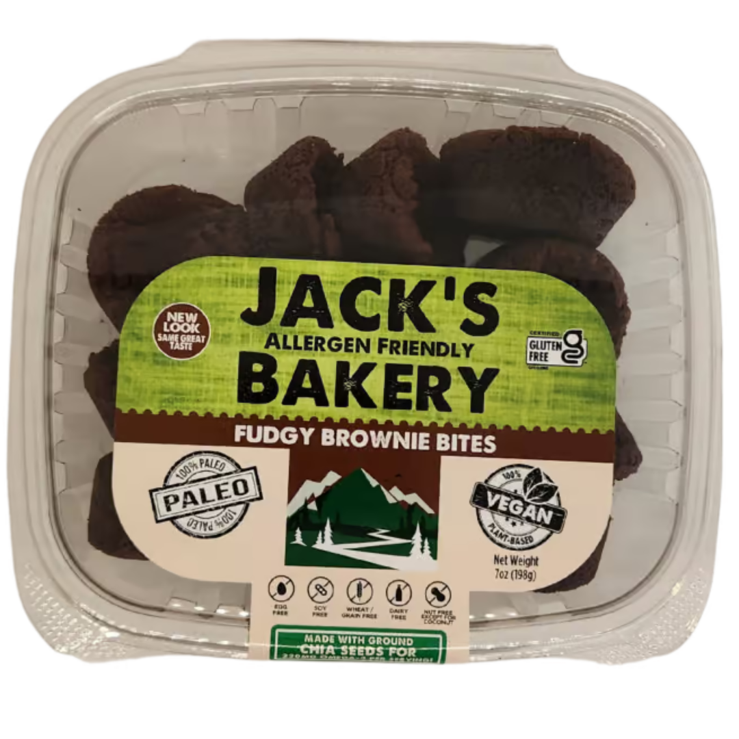 Jack's Paleo Kitchen // Fudgy Brownie Bites 7 oz (12 Bites)