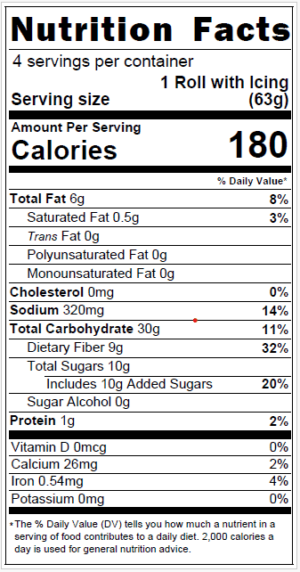 Jack's Paleo Kitchen // Cinnamon Rolls, 10 oz (6 Rolls)
