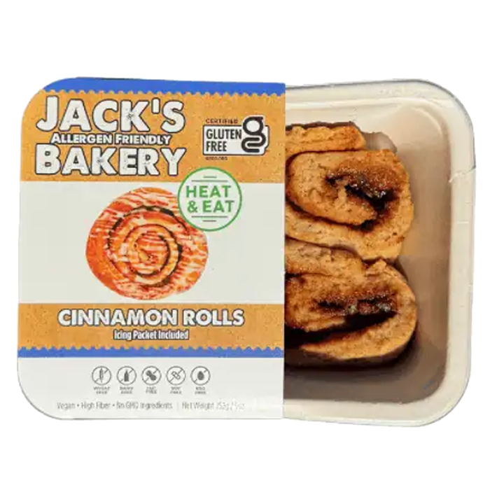 Jack's Allergen Friendly Bakery // Cinnamon Rolls, 10 oz (6 Rolls)