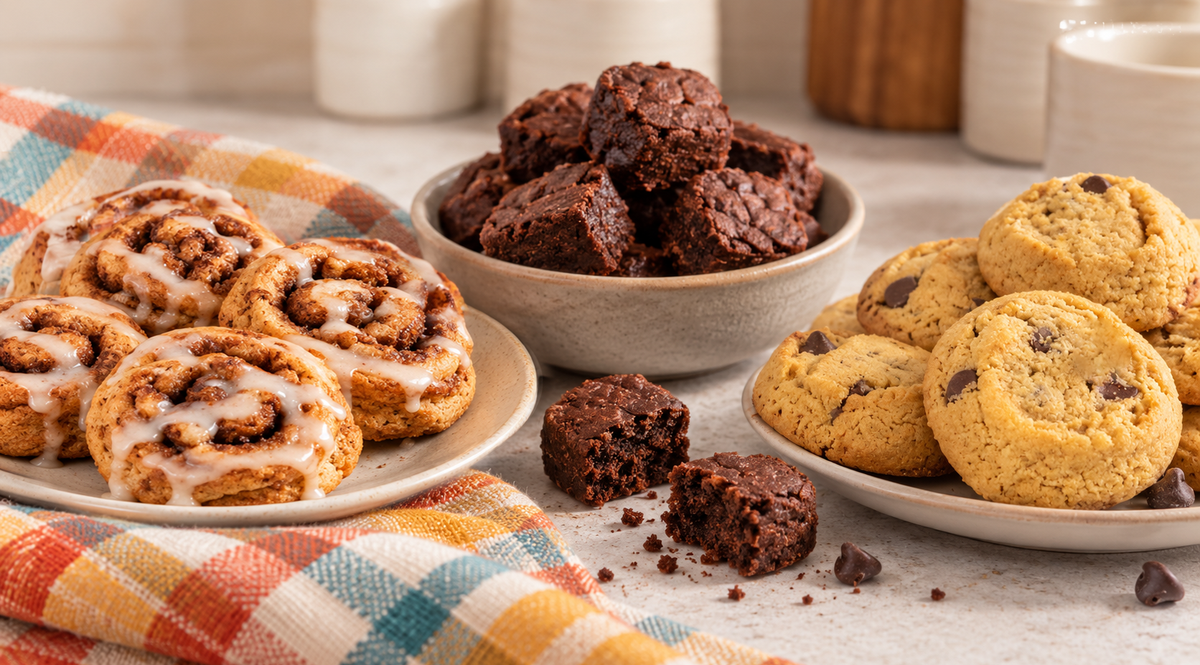 Cookies, Bites, Cinnamon Rolls & More