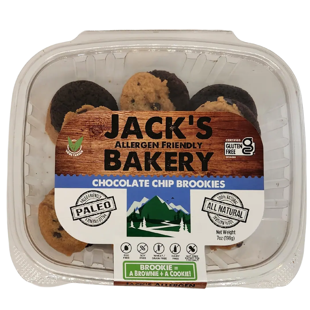 Jack's Paleo Kitchen // Chocolate Chip Brookie, 7 oz (12 Bites)