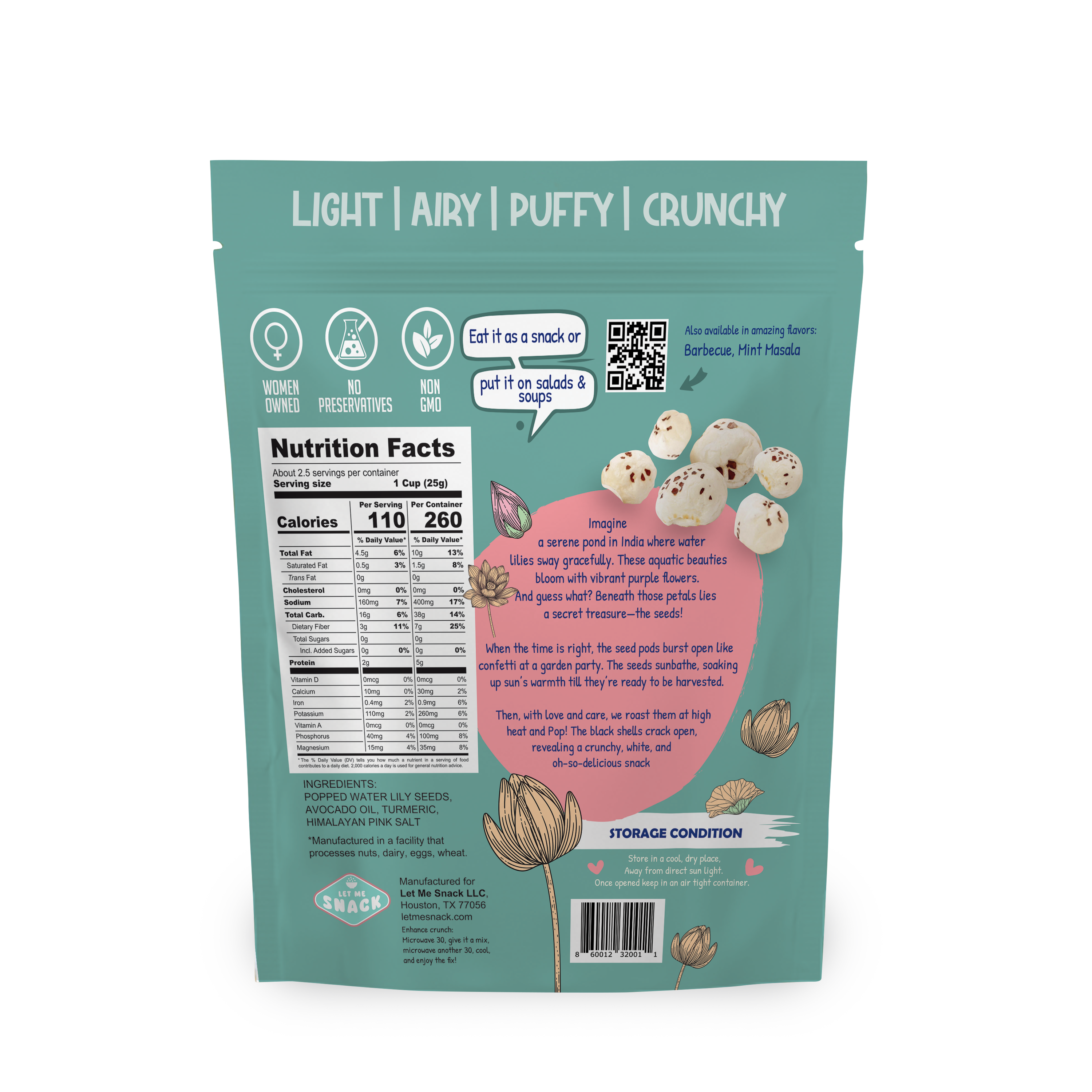 Let Me Snack // Popped Water Lilly Seeds - Best Value Bundle