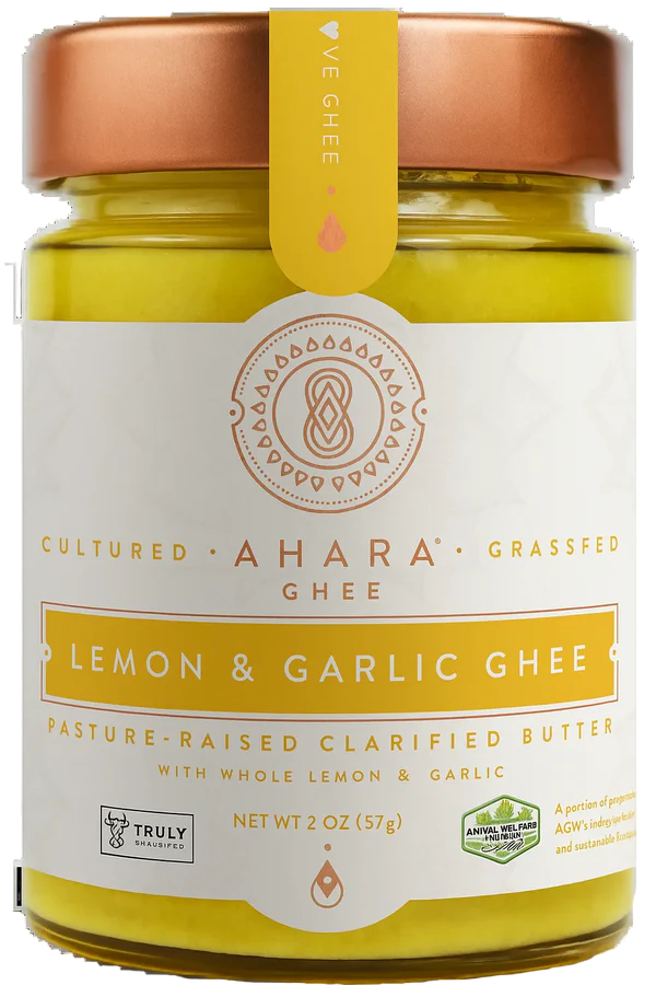Ahara Rasa // Lemon & Garlic Ghee 2 oz