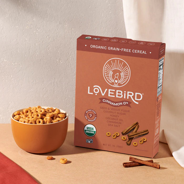 Lovebird // Rise and Fly Cinnamon Cereal 7oz.