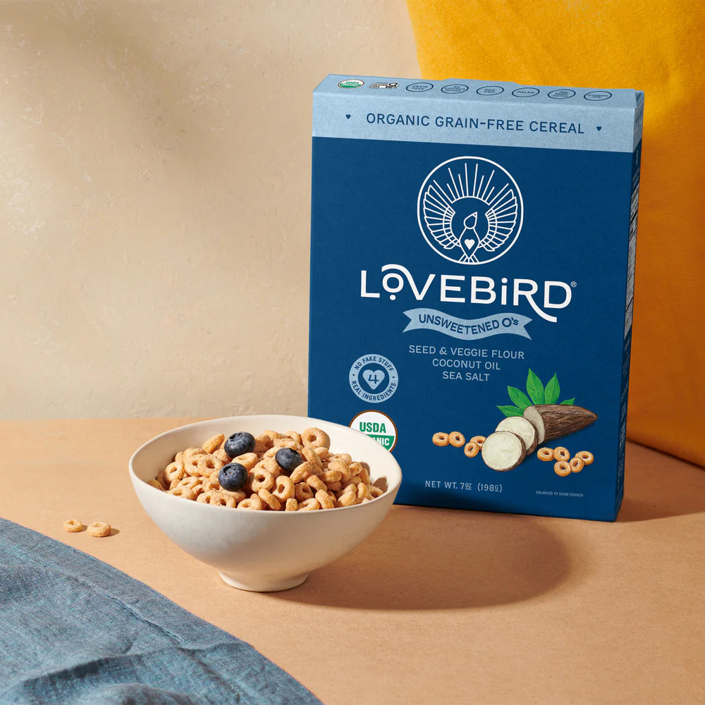 Lovebird // Rise and Fly Unsweetened Cereal O's 7 oz
