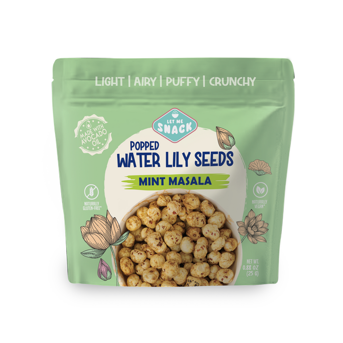 Let Me Snack // Popped Water Lilly Seeds - Mint Masala