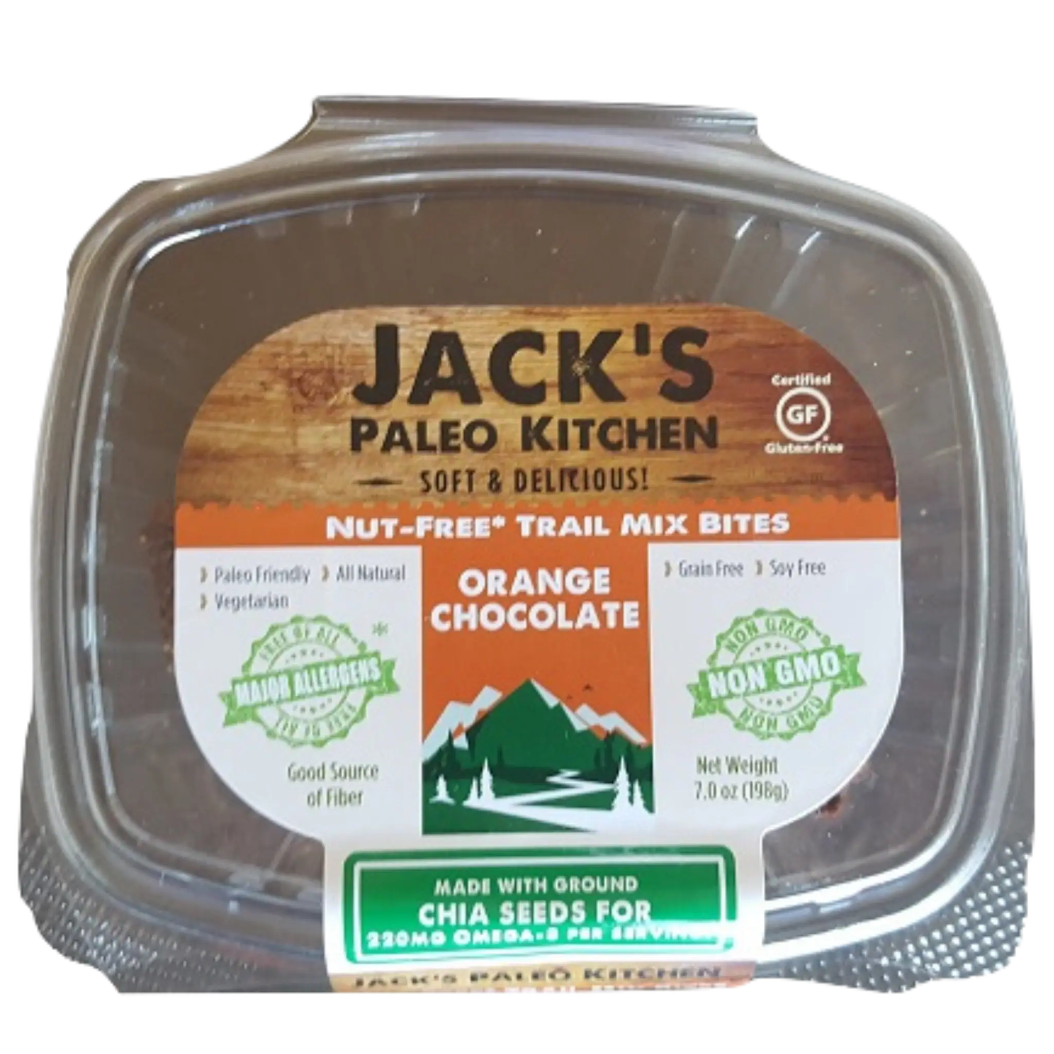 Jack's Paleo Kitchen // Orange Chocolate Trail Mix Bites, 7 oz (12 Bites)