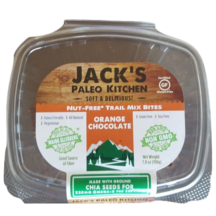 Jack's Paleo Kitchen // Orange Chocolate Trail Mix Bites, 7 oz (12 Bites)