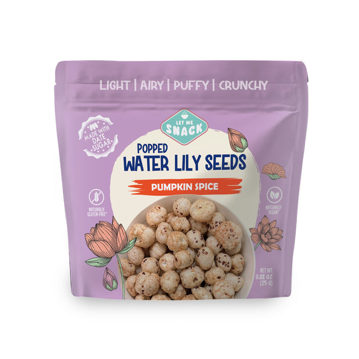 Let Me Snack // Popped Water Lilly Seeds - Pumpkin Spice