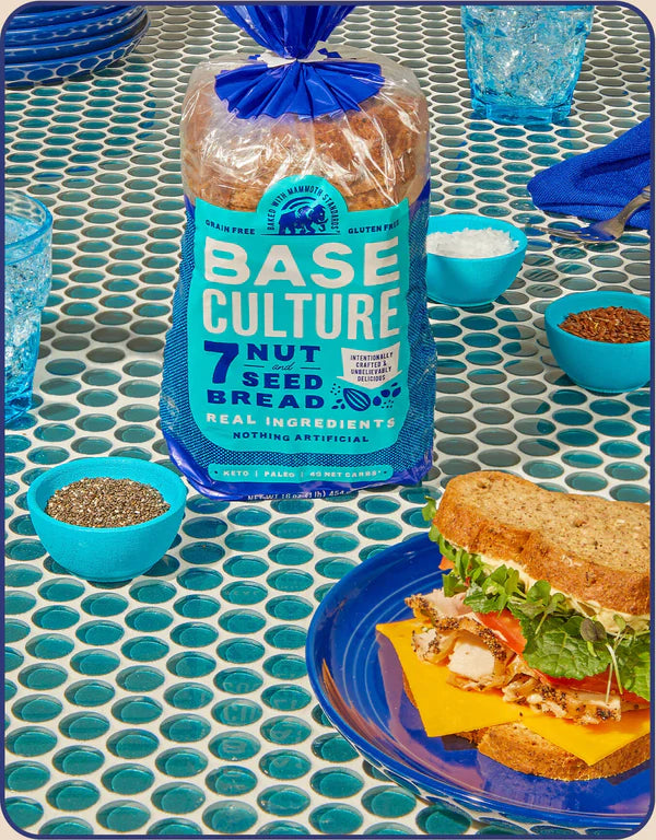 Base Culture // Gluten Free 7 Nut and Seed Bread, 16 oz