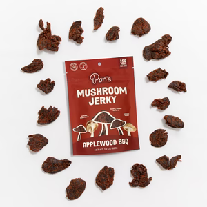 Pan's Mushroom Jerky // Applewood BBQ Mushroom Jerky, 1 oz