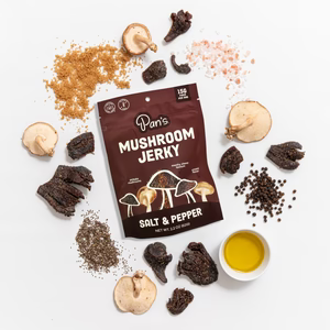 Pan's Mushroom Jerky // Salt & Pepper Mushroom Jerky, 1 oz