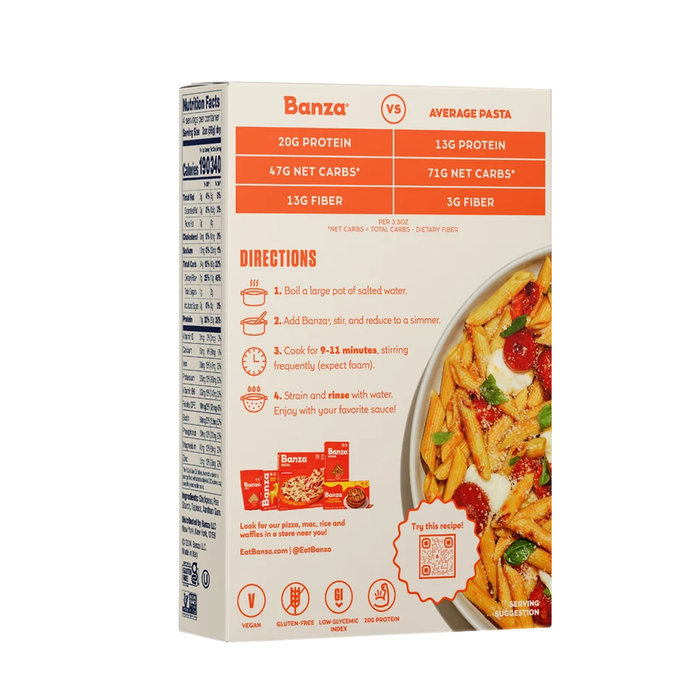 Banza Chickpea Penne Pasta, 8 oz