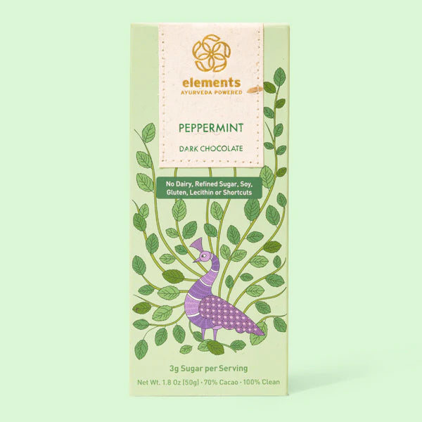 Elements Truffles // Peppermint Artisanal Chocolate Infused with Lavender 2 oz