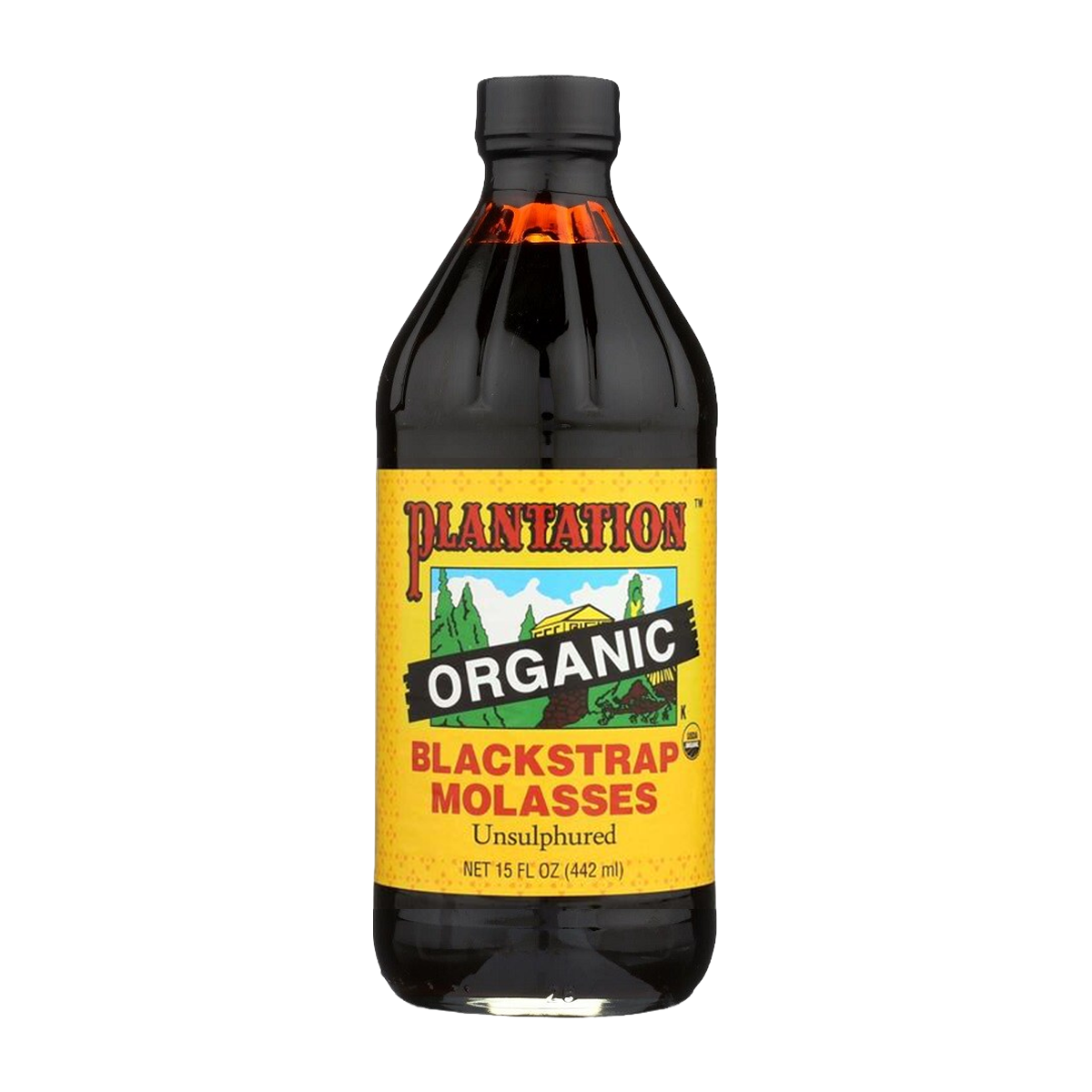 Plantation Organic Blackstrap Molasses Unsulphered, 15 oz