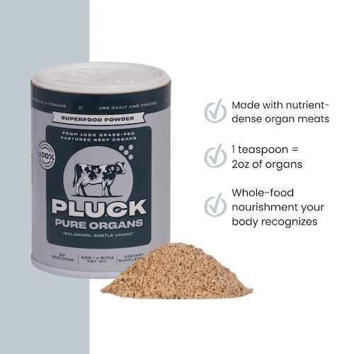 Pluck // Pure Beef Organ Supplement Powder, 1.87 oz