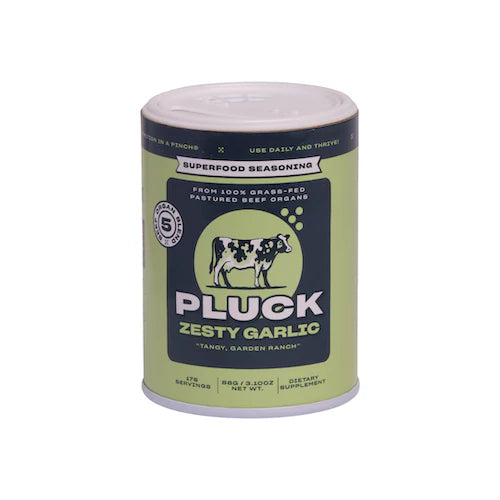 Pluck // Zesty Garlic Organ Meat Blend Seasoning, 3.1 oz