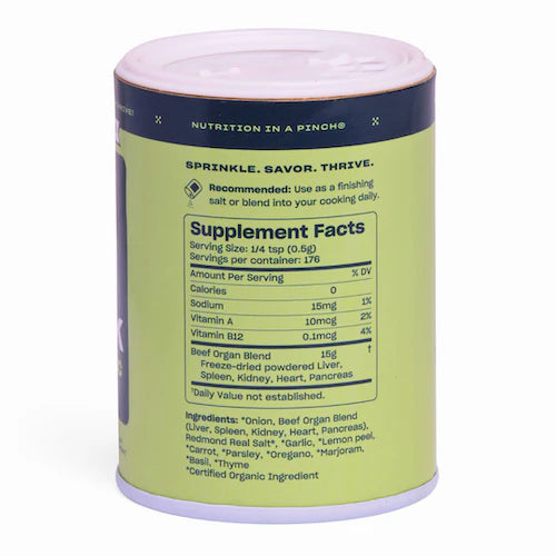 Pluck // Zesty Garlic Organ Meat Blend Seasoning, 3.1 oz