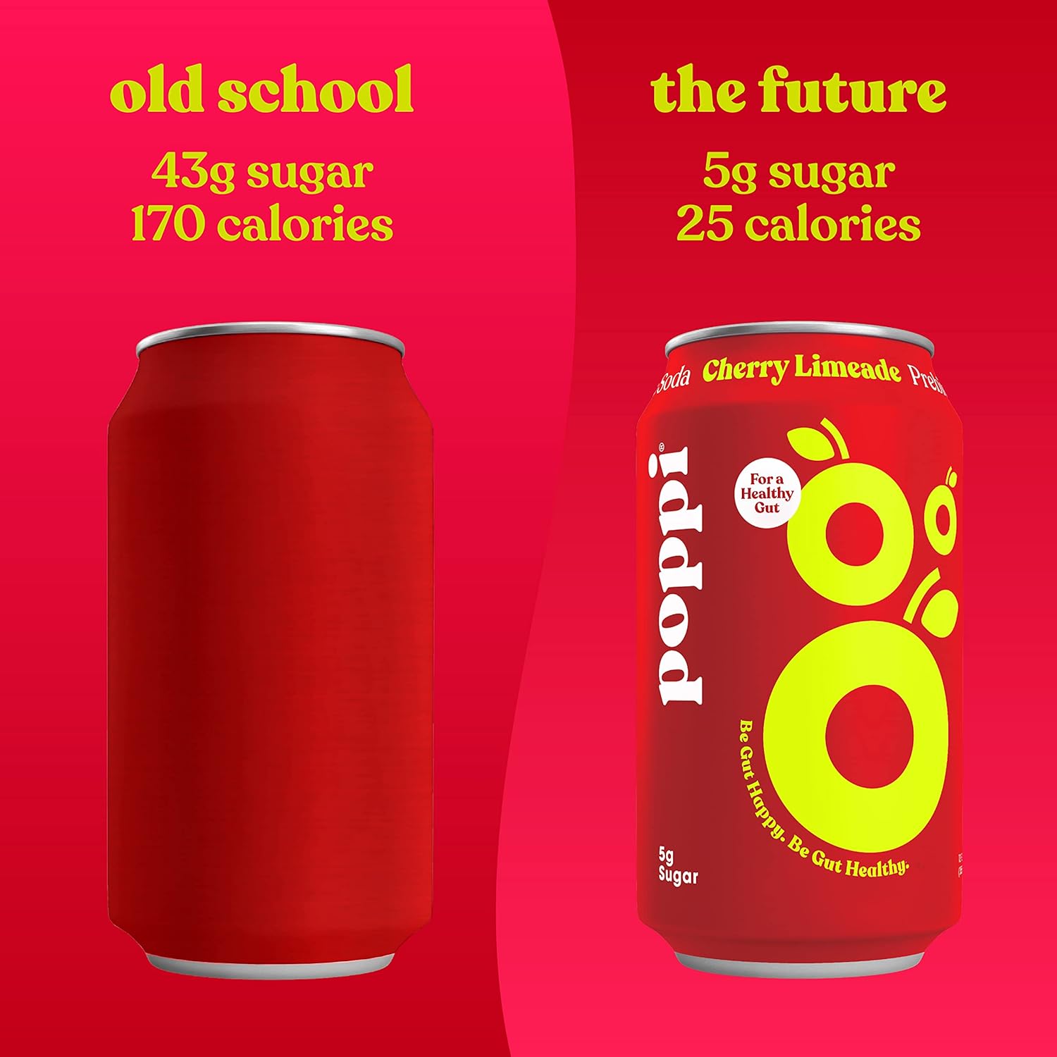 Poppi // Cherry Limeade Prebiotic Soda, 12 oz