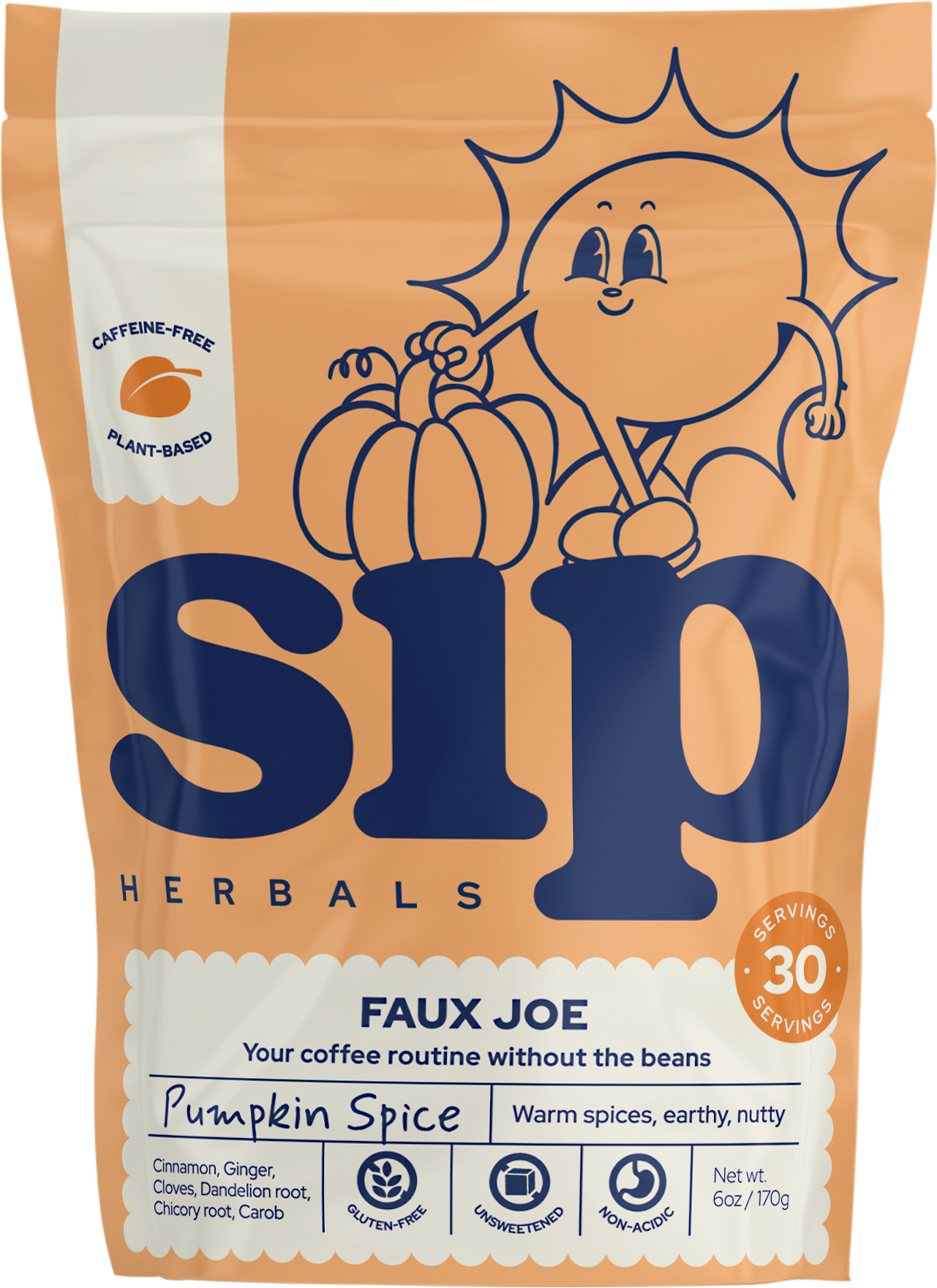 Sip Herbals // Pumpkin Spice Coffee Substitute 4 oz