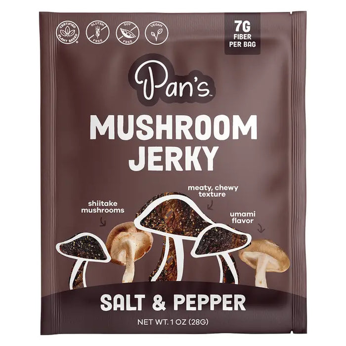 Pan's Mushroom Jerky // Salt & Pepper Mushroom Jerky