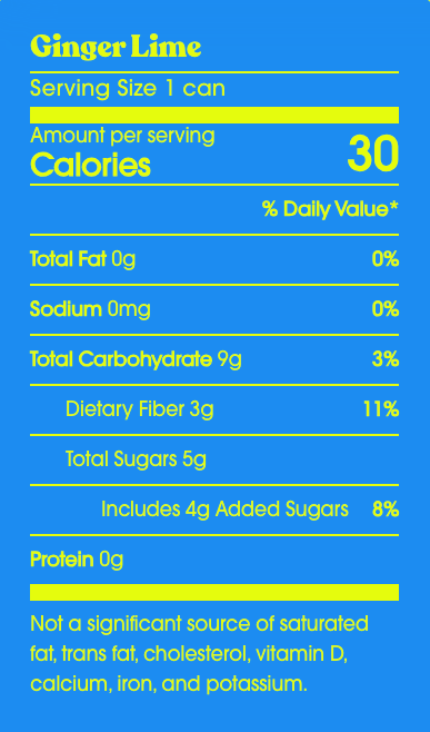 Poppi // Ginger Lime Prebiotic Soda, 12 oz