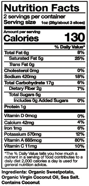 Sweetpotato Awesome // Sea Salt Slices  8 oz