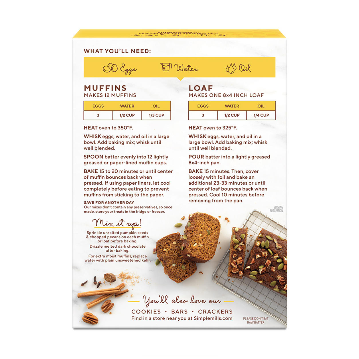 Simple Mills // Pumpkin Muffin & Bread Almond Flour Mix 9 oz
