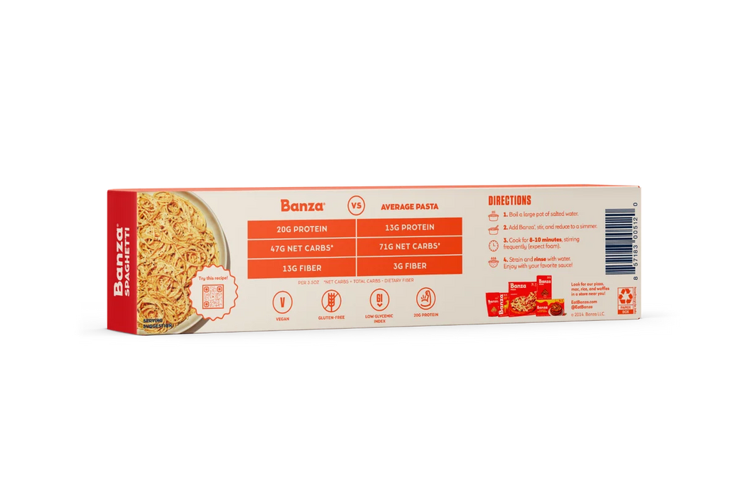 Banza Chickpea Spaghetti Pasta, 8 oz