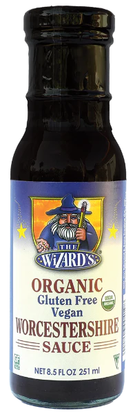 The Wizard's // Organic Gluten Free Vegan Worcestershire, 8.5 fl oz