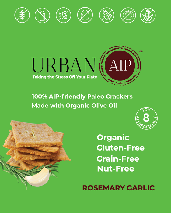 Urban AIP // Rosemary Garlic Crackers, 4.5 oz