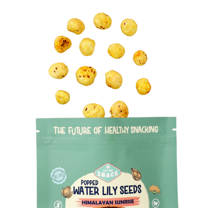 Let Me Snack // Popped Water Lilly Seeds - Himalayan Sunrise