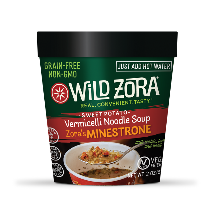 Wild Zora // Vermicelli Vegan Minestrone Noodle Soup 2 oz