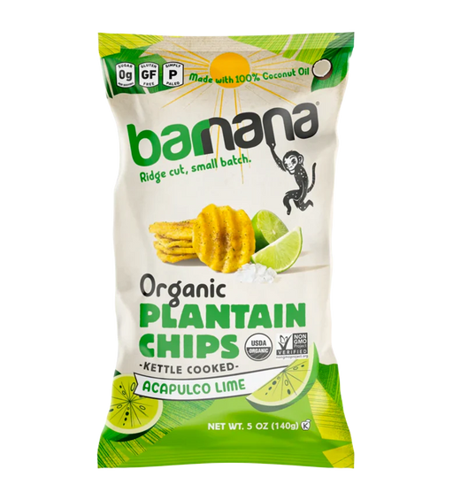 Barnana // Organic Ridged Plantain Chips Acapulco Lime 5 oz