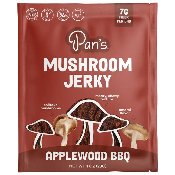 Pan's Mushroom Jerky // Applewood BBQ Mushroom Jerky