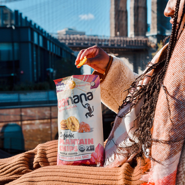 Barnana // Organic Ridged Plantain Chips Himalayan Pink Salt 5 oz