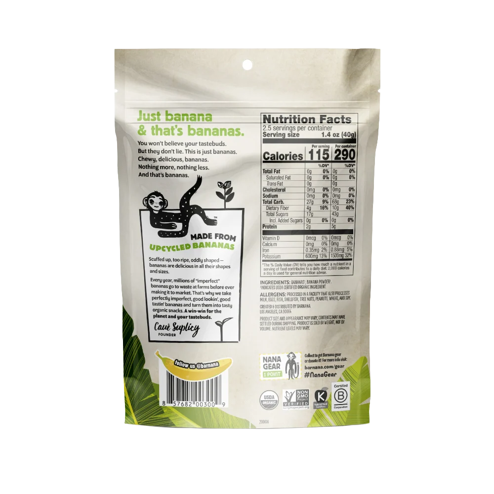 Barnana Organic Chewy Banana Bites, 3.5 oz