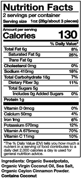 Sweetpotato Awesome // Cinnamon Slices 2 oz