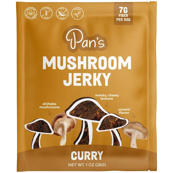 Pan's Mushroom Jerky // Curry Mushroom Jerky