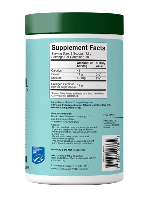 Great Lakes Gelatin Co. // Marine Collagen Peptides 8 oz